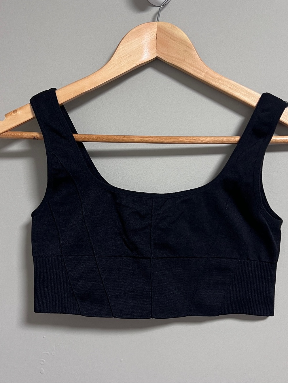 Altar'd State Intimates Black Scoop Seamless Bra Crop Tank Size S/M